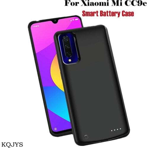 KQJYS 6500mAh Portable Battery Charger Cases for Xiaomi Mi CC9e Battery Case Power Bank Battery Charging Cover