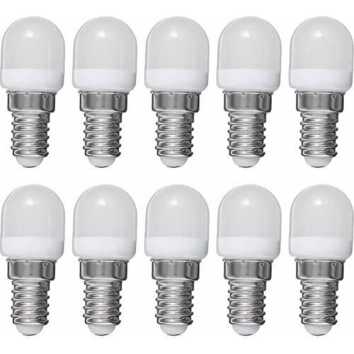 10pcs/lot E12 LED Bulb 3W AC220-240V Glass Shade Lamp 360 Degree Angle Lighting Warm/Cold White For Sewing Machine Refrigerator