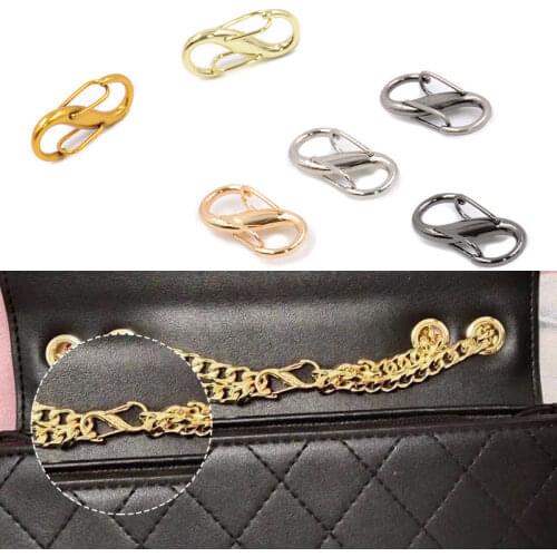 Women Handbag DIY Screw Chain Change Length Hook Chain Length Adjustment Buckle Bag Chain Shorten Convenient Bag Chain Accessory
