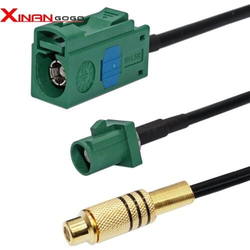 10Pcs RF Connector RCA Female JACK to Fakra SMB E Male Female Adapter RG174 Y Type Splitter Combiner Cable 1 to 2