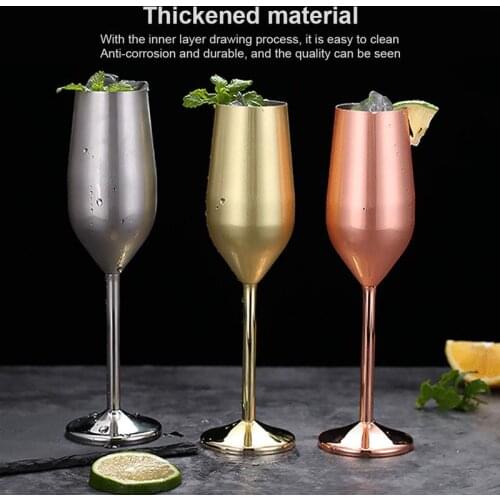 2Pcs Wine Party Champagne Coupes Cocktail Glass Champagne Flutes Wine Cup Goblet Plating Beer Rose Gold Glass Whiskey Cups