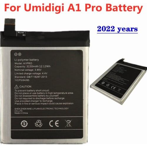 UMI Umidigi A1 Pro Battery 3150mAh High Quality Replacement Phone Battery