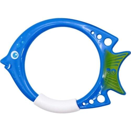 3Pcs Diving Fish Ring Comfortable to Grip Cartoon Safety Plastic Swimming Pool Training Ring Underwater Rings Toys for Kids