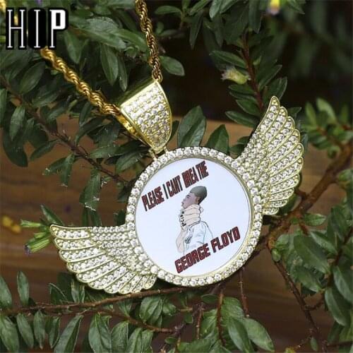 Hip Hop Custom Made Photo Memory Medallions Solid Iced Out Bling Cubic Zircon Necklace & Pendant For Men Jewelry Tennis Chain