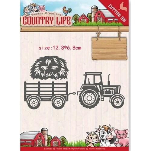 CH 2020 New Arrival Rice cart Metal Cutting Dies Stencils for Scrapbooking/photo Album stamps Decorative Embossing DIY Cards