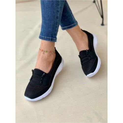 SGE White Bottom Black Orthopedic Daily Shoes Comfortable Model