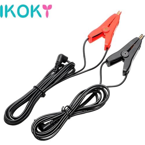 IKOKY 1Pcs Electro Breast Massager Electric Shock Nipple Clips Medical Themed Toys Nipple Clamps Sex Toys for Women Men SM Toys