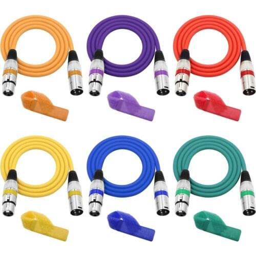 High Quality XLR Microphone Cable XLR to XLR Male To Female for Mixer Amplifier Audio Line 23AWG OD6.0mm 2M