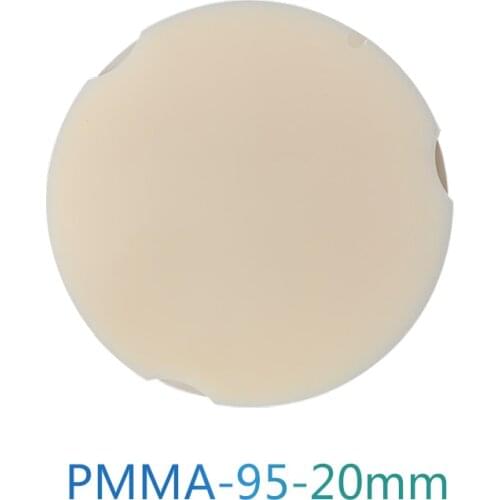 Hot Selling CAD/CAM PMMA Block Blank Dental Laboratory Products PMMA Discs 95*20mm Denture Composite Materials PMMA Blocks