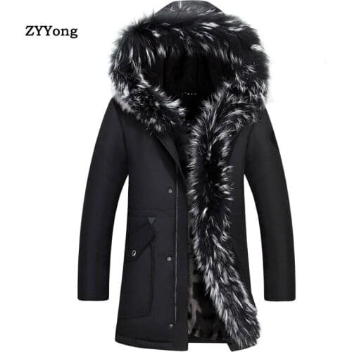 Fur Collar Hooded Men Women Winter Jacket 2020 New Fashion Warm Liner Man Jacket and Coat Windproof Male ParkasPlus Size M-5XL