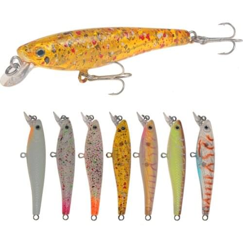 New Minnow Fishing Lure 65mm 3.8g Floating Hard Bait Wobbler Jig Bait Crankbait Carp Striped bass Pesca Fishing tackle SwimBait