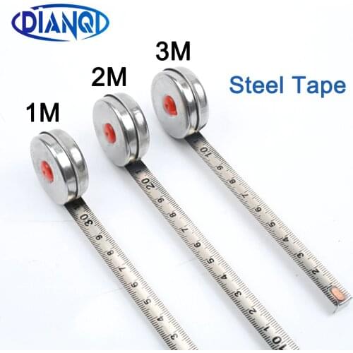 New Arrival 1m 2m 3m Mini Retractable Tape for Home Factory Office Stainless Steel Woodworking Tape Measure