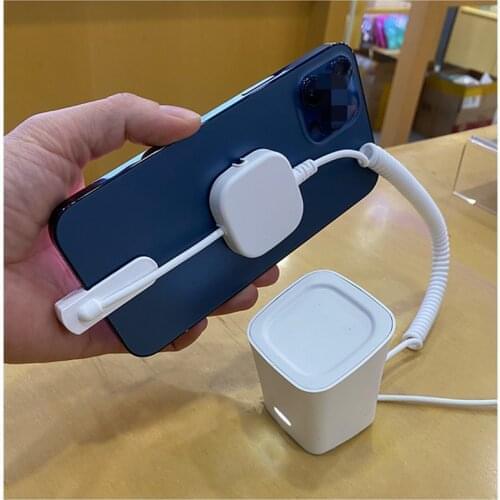 Sold in Pack of 10 Set ABS White Standalone Remote Control with Charging Function Smartphone Brand Store Alarm Stand