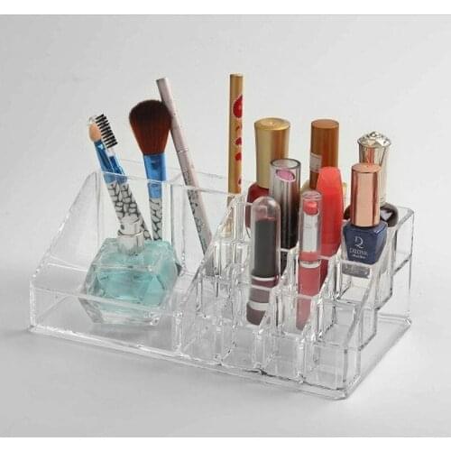 Right Angle 16 Tone Lipstick Storage Box, Makeup Skin Care Product, Transparent Acrylic Lip Balm, Desktop Storage Box Display
