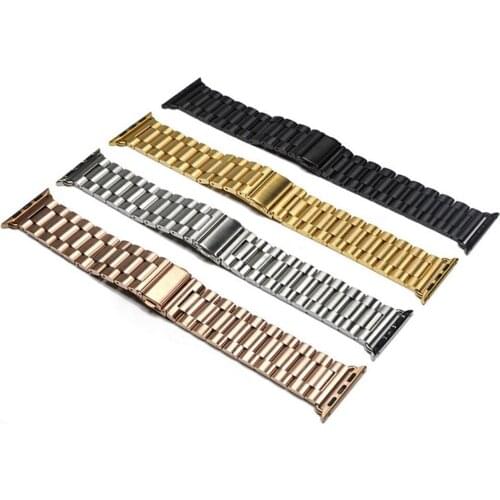 38mm 40mm 42mm 44mm Stainless Steel Watchband Strap For Apple Watch Smart Watch Steel Bracelet Women Men Wristband