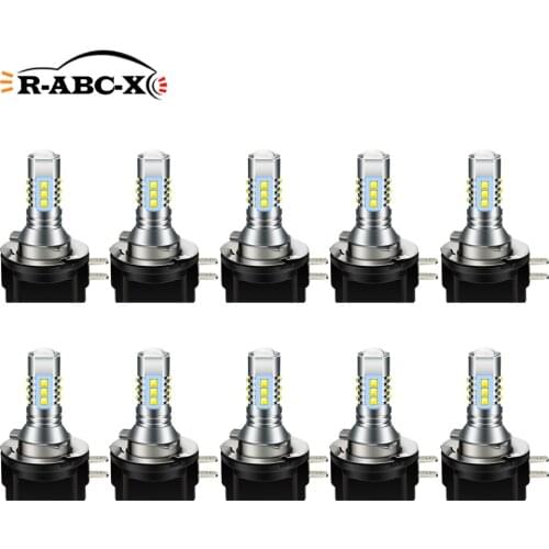 RUIANDSION Wholesale 10Pcs H11B 80W 1000Lm Fog Light Car Headlight 6000K White 12V 24V LED Bulb For Hyundai KIA Ford Fiesta
