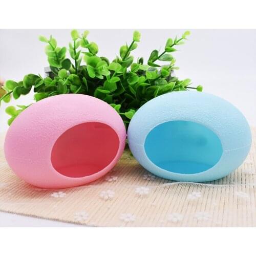 Cute Hamster House Small Pet Mouse House Nest Pet Sleeping Warm Comfortable Colored Egg Nest Hamster Cage Decorations 1 Pcs