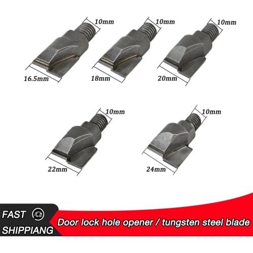 Solid wood door opener slotting machine multi-function interior door key hole drilling tungsten steel drill bit