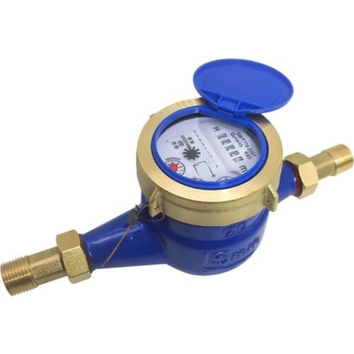 DN15 Water Meter Heavy Duty Brass Flow Measure Tap Cold Water Meter Home Garden Wet Table Measuring Tools Water Measurement