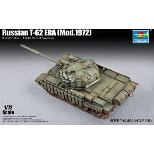 Trumpeter 07149 1/72 Russian T-62 ERA (Mod.1972)
