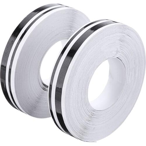 2pcs 32ft Black Striping Stripe Vinyl Car Sticker Tape Decals Stickers Car Styling Universal For Car Motorcycle Boat Decal