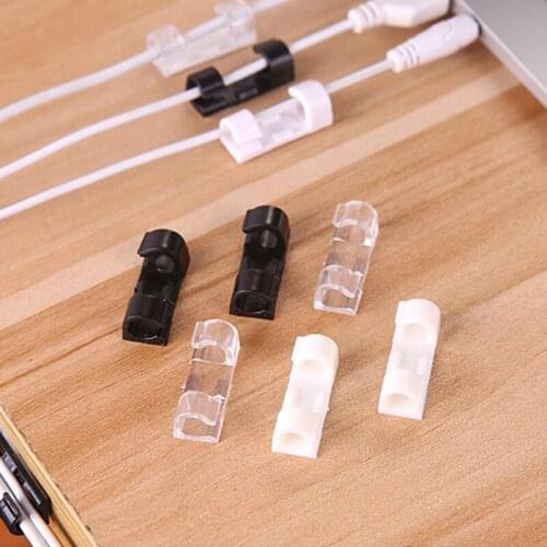 FUYOUSHENZHU Harness clamp Fixing clamp Wire fastening clip for desktop wall surface Clip buckle Cable clip