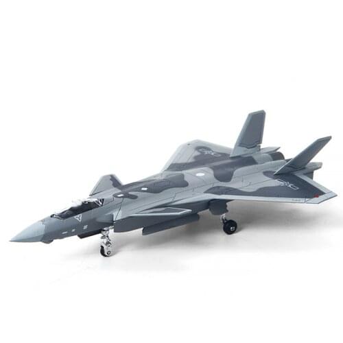 1/144 Camo Airplane China Airforce J-20 Fire Fang Fighter Air Force Diecast Aircraft Plane Model Alloy AirlineToy for Collection