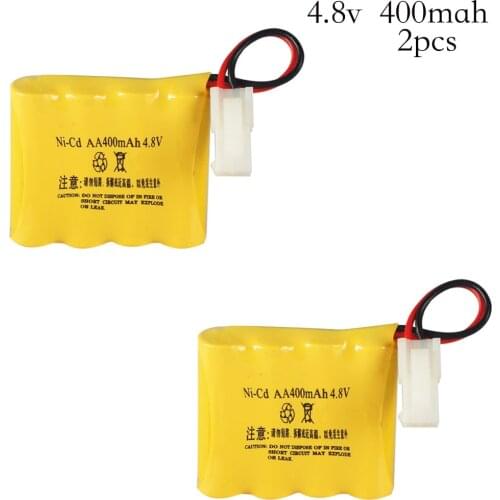 2pcs/lot 4.8V 400mAh Ni-Cd Rechargeable battery pack For Huanqi 508 611 605 550 remote control car on the 5th AA batteries Nicd