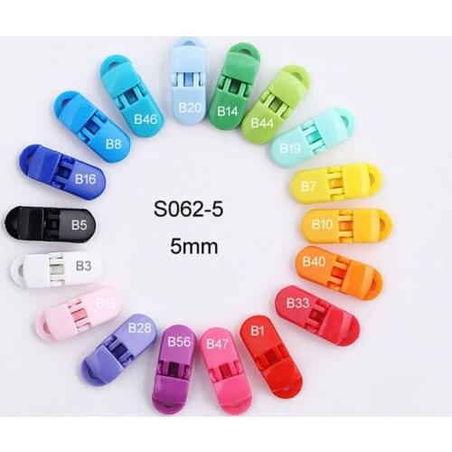 2018 New Arrival 100pcs 5mm Plastic Pacifier Clips Attache Sucette Soother Dummy Chain Holder For Baby Cute Sutoyuen S062-5