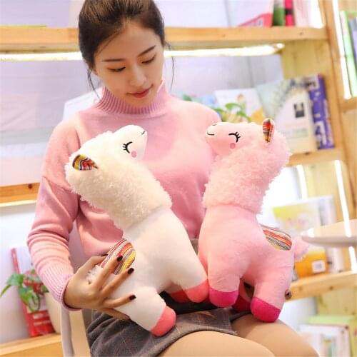 25/35cm Cute Llama Doll Plush Sheep Childrens Birthday Gift Lovely Alpaca Kawaii Cartoon Animal Plush Toys плюшевые игрушки 5