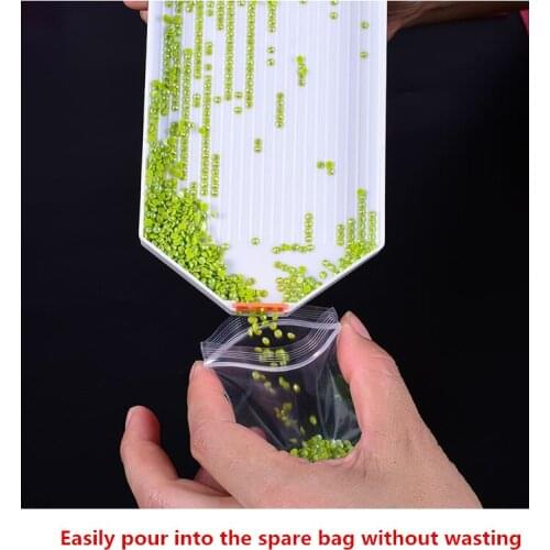 Diamond Embroidery Accessories Large Capacity Diamond Painting Tools, White Plastic Tray Large Kit Wholesale