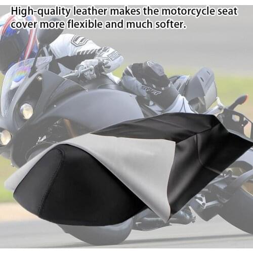 100x70 Cm Motorcycle Seat Cover Leather Seat Waterproof Protector Wear Resistant Cover For Motorcycle Scooter Electric Vehicle