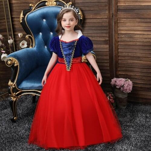New Christmas Halloween COSPLAY Costume Girls Dress Skirt Snow White Pettiskirt Girls Dress