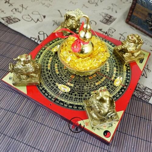 Geomantic master tool -HOME OFFICE efficacious Town house money drawing PIXIU Crystal Bagua Array Diagrams FENG SHUI LUO PAN