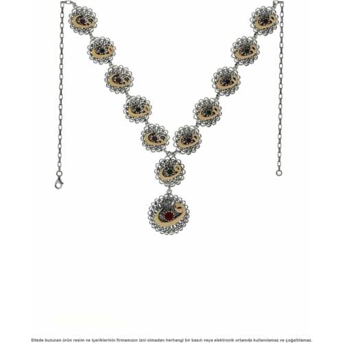 Midyat Filigree Silver Lady Necklace