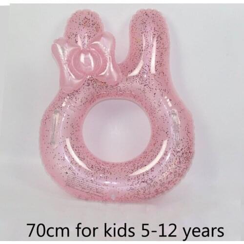 Inflatable cartoon rabbit Swimming Ring for Pool Float Mattress Swimming Pool Thickened PVC Summer Floating Ring Seat Toys