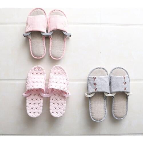 Wall-mounted Shoes Rack Bathroom Slippers Shelf Household Stereo Shoes Storage Rack Shoes Holder Hanging Shoe Organizer