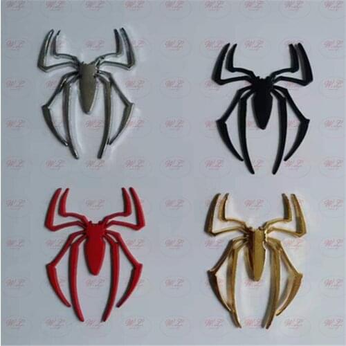 Car New 1pcs 3D Spider Sticker Vehicle Metal Decal Personality Cool Design Scratch Repair Decoration Subsidies 4 Colors