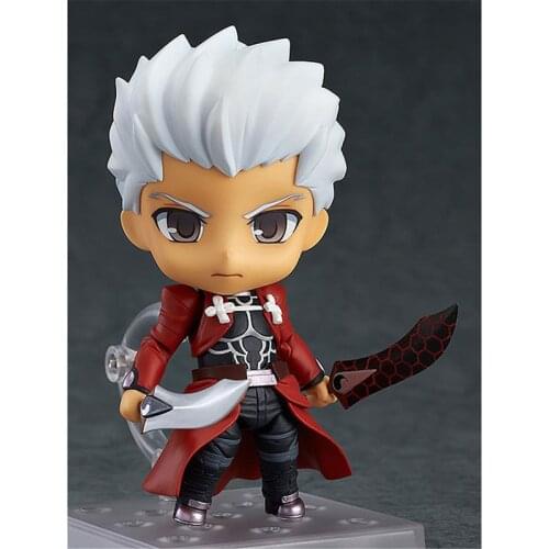 New 10 Cm Q Version Anime Fate Stay Night Emiya Shirou Removable PVC Doll Collection Model Childrens Toy Figurines