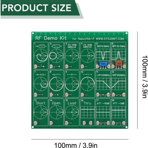 Profession RF Demo Kit NanoVNA RF Tester Board Filter Attenuator for NanoVNA-F Vector Network Analyzer