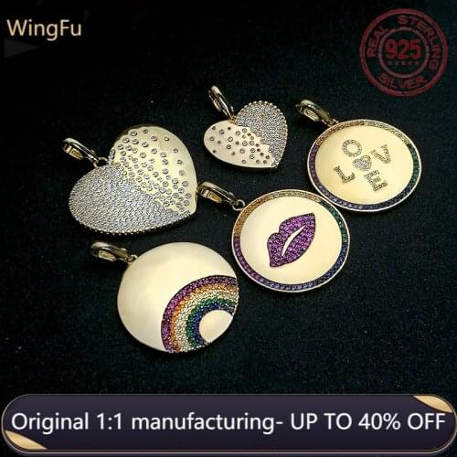 S925 gold zircon love rainbow sexy lip letter brand necklace pendant fashion luxury brand Monaco jewelry gift