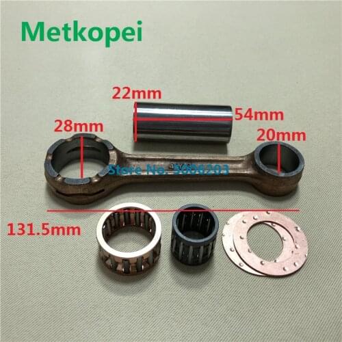 Motorcycle DT125 DT175 DTK125 RS125 RD135 crankshaft connecting rod for Yamaha 125cc 135cc 175cc con rod with needle bearing
