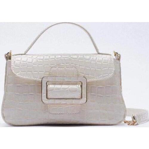 Pu Leather WomenS Handbag Crocodile Pattern Leather Sling Messenger Bags Hot Mini Small Square Shoulder Bag Fashion Bags