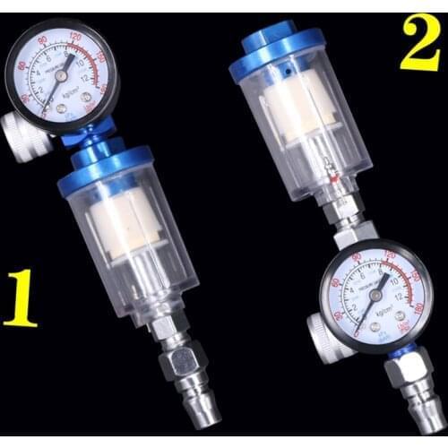 LUCHSHIY Spray Gun Air Regulator Gauge In-line Water Trap Filter Adapter Pneumatic Tools Accessories For Airbrush 0-0.7 mpa