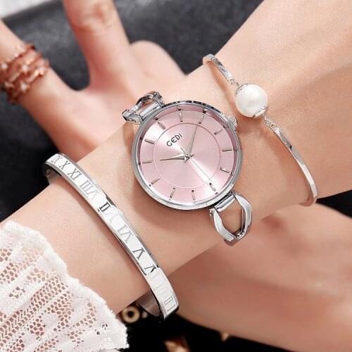 Reloj mujer GEDI Women Watches Rose Gold Ladies Elegant Dress Womens Wristwatch 2020 Luxury Gold Color Fashion bayan kol saati