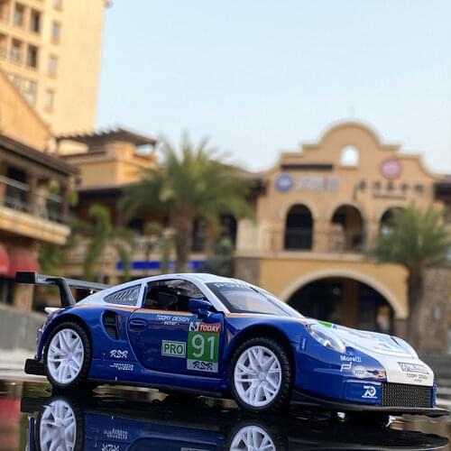 1:32 Porsches 911 RSR TRACK Car Alloy Car Model Diecasts & Toy Vehicles Metal Toy Car Model High Simulation Collection Kids Gift
