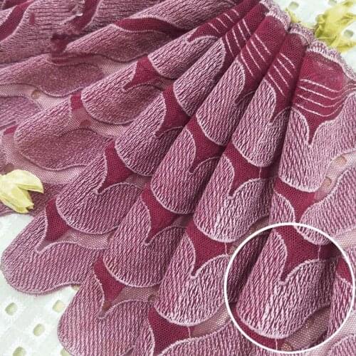 1 Yards Beautiful Purple Lace DIY Crafts Wedding Clothing Lace Ribbon Gift Wrapping Sewing Accessories