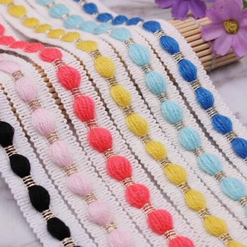 1Yards Lace Trim Embroidered Lace Ribbon Braided Lace Clothes Accessories Collar Sewing Garment Embroidered Materials Trimmings