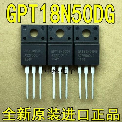 10 PCS GPT18N50DG TO-220F GPT18N50 18N50 18A 500V