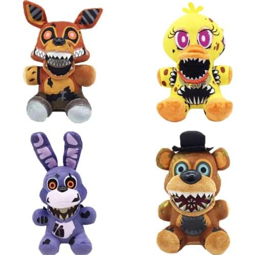 18cm Freddys 4 FNAF Plush Toys Freddy Bear Foxy Chica Bonnie Plushie Soft Stuffed Dolls for Kids Christmas Gifts